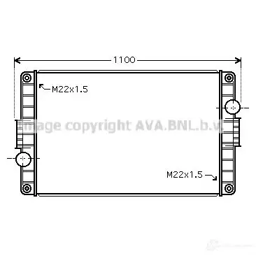 Радиатор охлаждения двигателя PRASCO 1423604704 vl2046 GM7F8S K 4045385071906