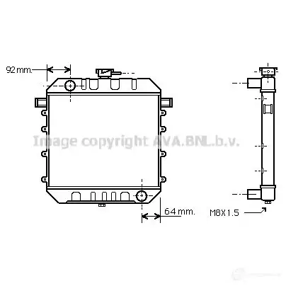 Радиатор охлаждения двигателя PRASCO ol2014 AS OPTN3 2597864 4045385031030