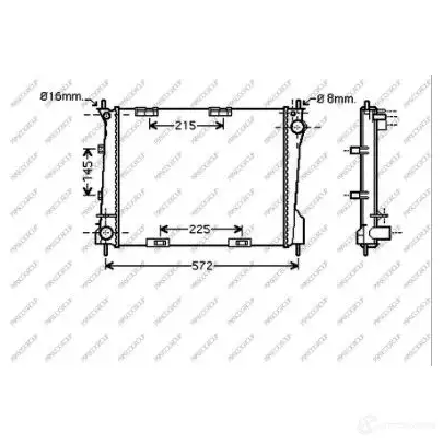 Радиатор охлаждения двигателя PRASCO Q 0AI9 1437672610 RN325R003 изображение 0
