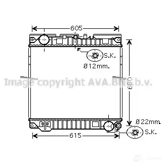 Радиатор охлаждения двигателя PRASCO KA 3FTY mn2042 4045385073917 2595428