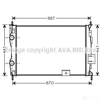 Радиатор охлаждения двигателя PRASCO DS7 10R002 8VR0H 2580398 dna2279