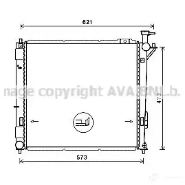 Радиатор охлаждения двигателя PRASCO FT908R 002 HWIXXQ7 ft2261 2585749 изображение 0