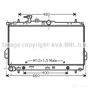 Радиатор охлаждения двигателя PRASCO ft2109 A4EUD9B FT 135R012 2585677
