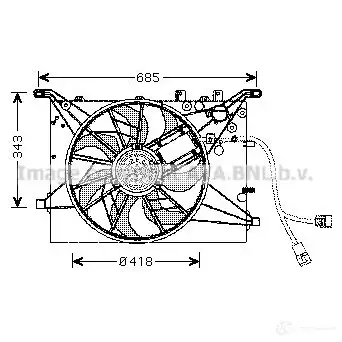 Радиатор охлаждения двигателя PRASCO TK749W RN320R01 3 rt2267 2603702