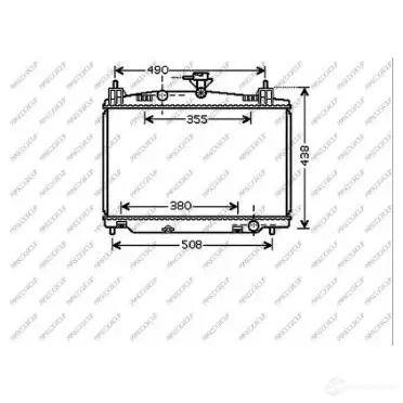 Радиатор охлаждения двигателя PRASCO S1 FRY MZ309R002 1437697192
