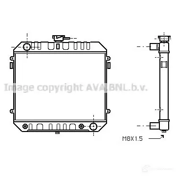 Радиатор охлаждения двигателя PRASCO ol2142 GT A8QD 2597969 4045385032235