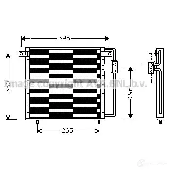 Радиатор охлаждения двигателя PRASCO 2578870 cn2206 V1I22FD CI 023R005