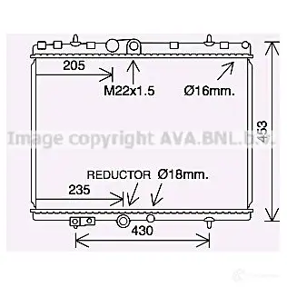 Радиатор охлаждения двигателя PRASCO ZDJH 4K 4045385220892 cn2312 1225535458