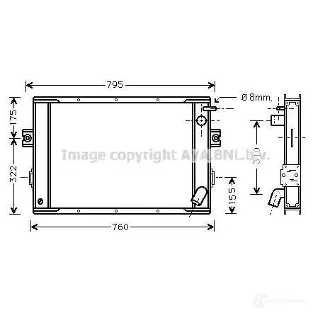 Радиатор охлаждения двигателя PRASCO FT92 5R002 KULOX0 2590388 iv2023