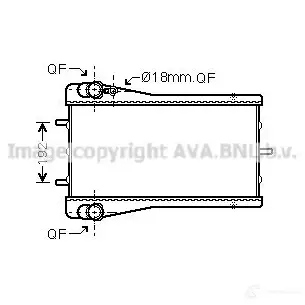 Радиатор охлаждения двигателя PRASCO 5GZH K 4045385053032 pr2043 2601820