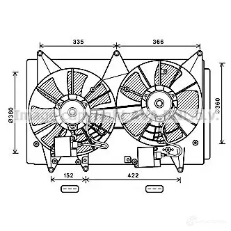 Радиатор охлаждения двигателя PRASCO 2595388 4045385098545 mea2148 7P19O6 M изображение 0