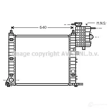 Радиатор охлаждения двигателя PRASCO ms2348 ME907 R011 2595839 UI6EG