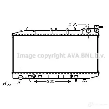 Радиатор охлаждения двигателя PRASCO 9 MPU7O5 dn2203 2580141 4045385014675