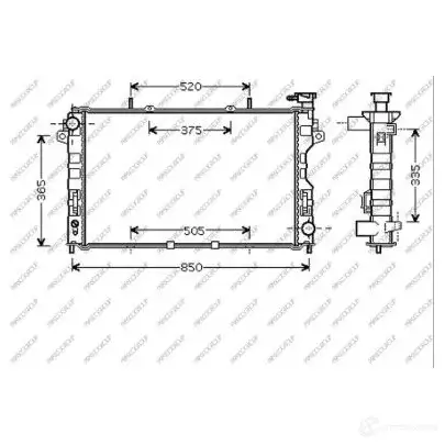 Радиатор охлаждения двигателя PRASCO 3 ZXGO5I 1437727218 DG005R003 изображение 0