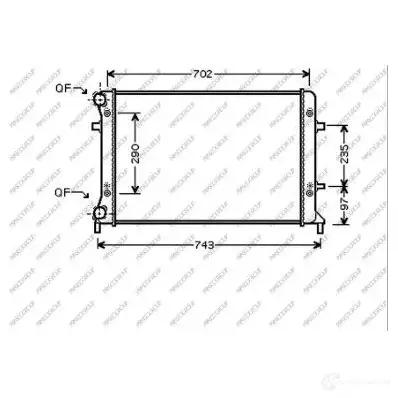 Радиатор охлаждения двигателя PRASCO AD202R003 1437727222 W HDCP изображение 0