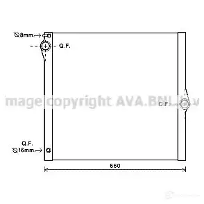 Радиатор охлаждения двигателя PRASCO BM8 22R001 bwa2436 LCUUR2Y 2577403