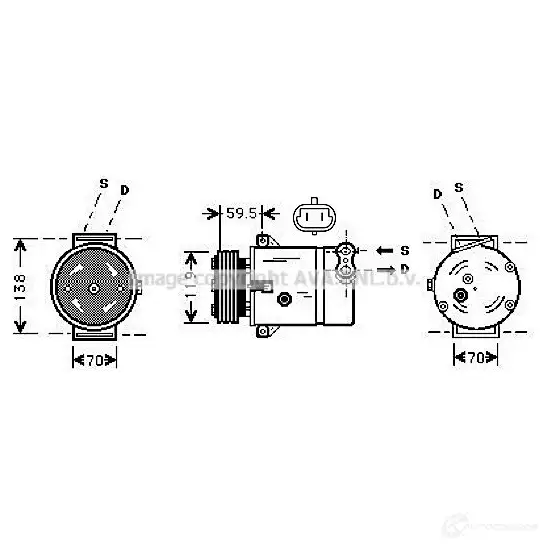 Радиатор охлаждения двигателя PRASCO ME907R0 13 2595840 A9TE3L ms2349 изображение 0