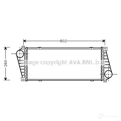 Радиатор охлаждения двигателя PRASCO vw2326 2610646 KXAF PRR 4045385183234