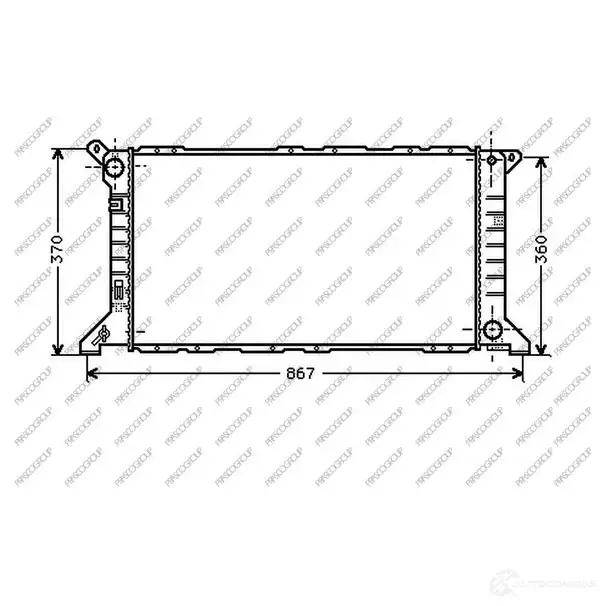 Радиатор охлаждения двигателя PRASCO LO70CS 4 1437727254 fd908r006