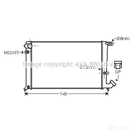 Радиатор охлаждения двигателя PRASCO cn2142 CI420R 028 1B6X22 2578834