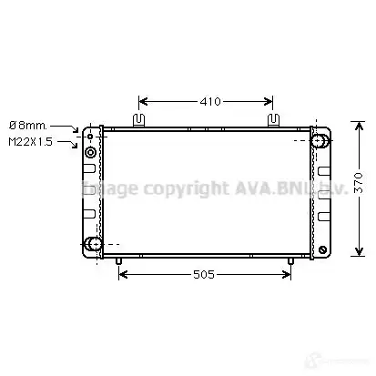 Радиатор охлаждения двигателя PRASCO 2604437 ORX H7 4045385109333 sb2010