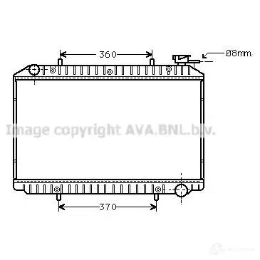 Радиатор охлаждения двигателя PRASCO dn2214 4045385051977 MSKH 14Z 2580146