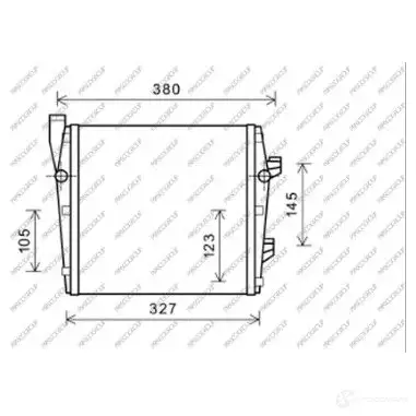 Радиатор охлаждения двигателя PRASCO 1437727645 pr824r001 74J 2D изображение 0