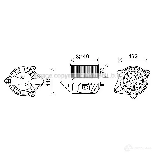Радиатор охлаждения двигателя PRASCO 2596144 1SBK I2 msa2068 4045385098866