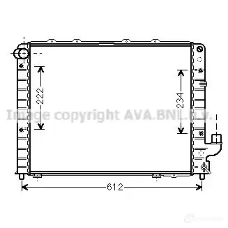 Радиатор охлаждения двигателя PRASCO S64CH8 lca2059 2592736 AA41 0R003