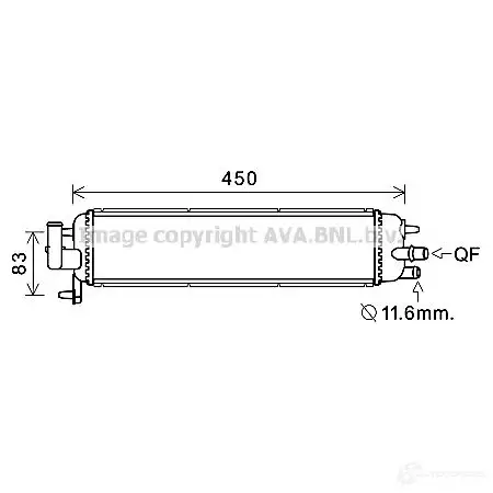 Радиатор охлаждения двигателя PRASCO pe2382 2600355 EKPMF PG5 20R003