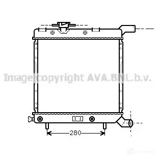 Радиатор охлаждения двигателя PRASCO cr2003 2579215 8ODY 9V0 4045385007806