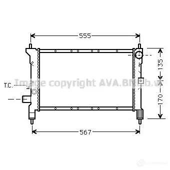 Радиатор охлаждения двигателя PRASCO 2575119 DR1 4YQ 4045385004164 au2100