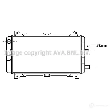 Радиатор охлаждения двигателя PRASCO 97N3GW B 4045385018482 2582785 fd2047