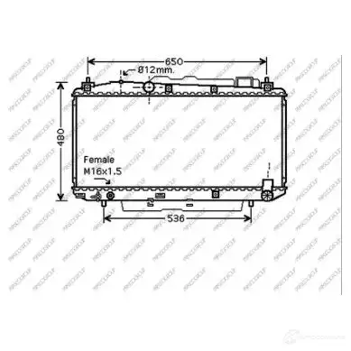 Радиатор охлаждения двигателя PRASCO 1437732936 J 11LSVA TY283R008