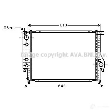 Радиатор охлаждения двигателя PRASCO 4045385108947 US1 B0 2577028 bw2097