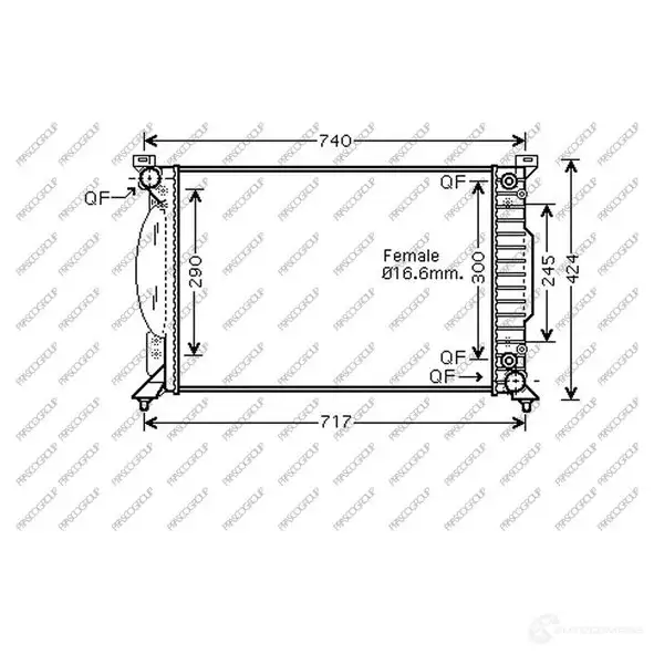 Радиатор охлаждения двигателя PRASCO 7RRN F3 ad020r010 1437733042