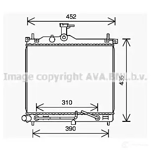 Радиатор охлаждения двигателя PRASCO ft2301 F T340R009 BZCM0T 2585766