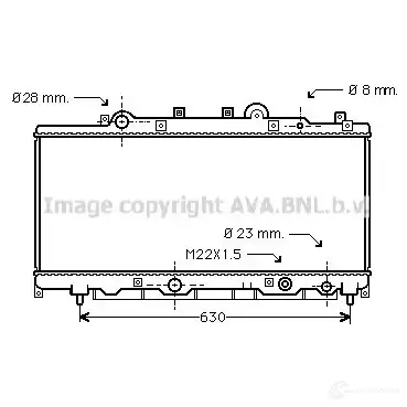 Радиатор охлаждения двигателя PRASCO GAFNN 2592692 LA00 1R011 lc2084