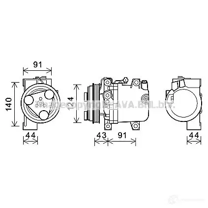Радиатор охлаждения двигателя PRASCO 2598109 ol2486 4CL99F OP4 16R005