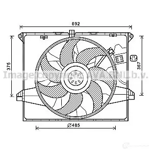 Радиатор охлаждения двигателя PRASCO vw2007 D0 UHO 4045385045242 2610478