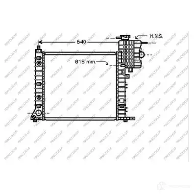 Радиатор охлаждения двигателя PRASCO ME907R006 1437733933 O5S3 P изображение 0