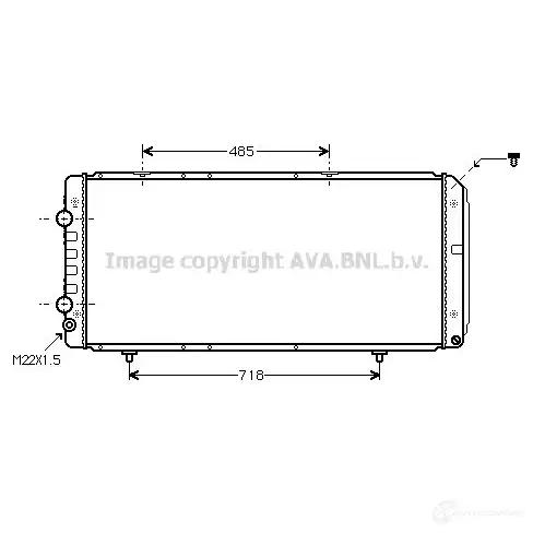 Радиатор охлаждения двигателя PRASCO HQ2WG pe2151 2600258 CI95 0R009
