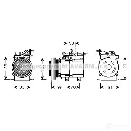 Радиатор охлаждения двигателя PRASCO SGO7 ZKW to2757 1437734103 изображение 1