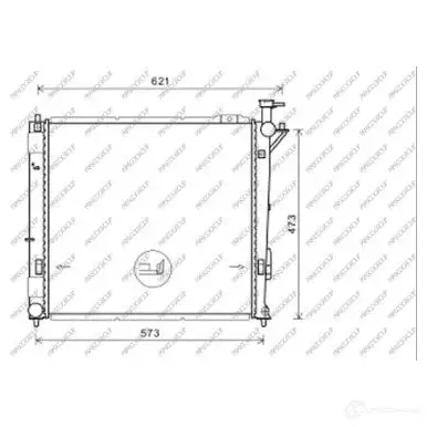Радиатор охлаждения двигателя PRASCO 1437678021 75R9UJ D HN818R002 изображение 0