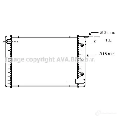 Радиатор охлаждения двигателя PRASCO 0 8NC8E vo2023 4045385109425 2608556