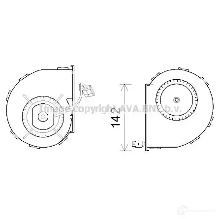 Радиатор охлаждения двигателя PRASCO FHP O4 2610547 vw2048 4045385045587