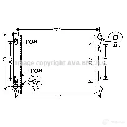 Радиатор охлаждения двигателя PRASCO aia2232 SGGN1CW 2574709 AD034R0 03