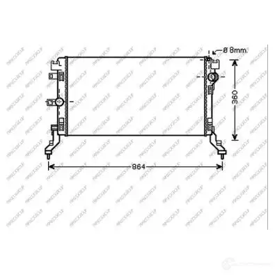 Радиатор охлаждения двигателя PRASCO H 2KD2 1437734701 rn086r002