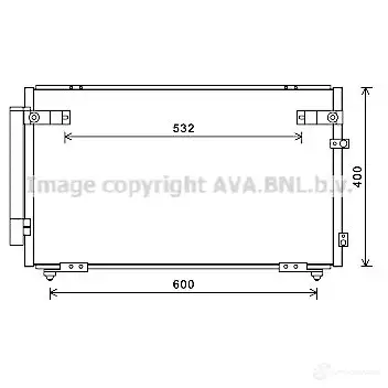 Радиатор охлаждения двигателя PRASCO RGH7G P pe2135 4045385035311 2600245
