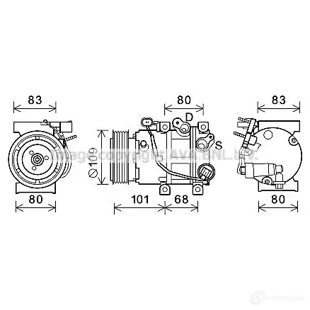 Радиатор охлаждения двигателя PRASCO 2587092 fta2039 FT127R00 2 ZV81A